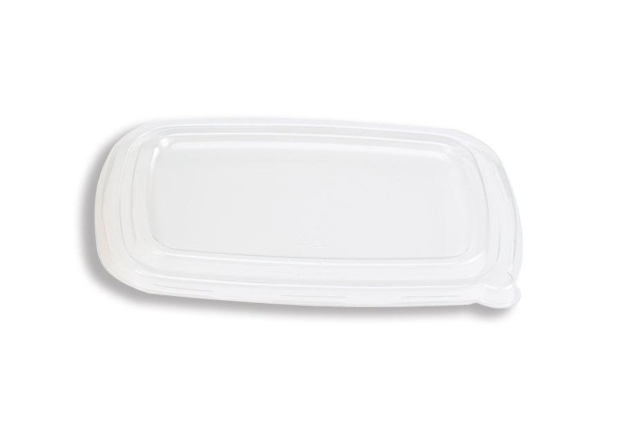 PET flat lid for 6X8.5 tray 