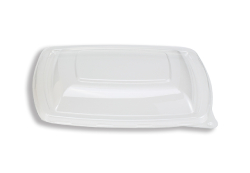 PET lid for 7X9 salad tray