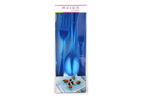 blue turqouise cutlery pack